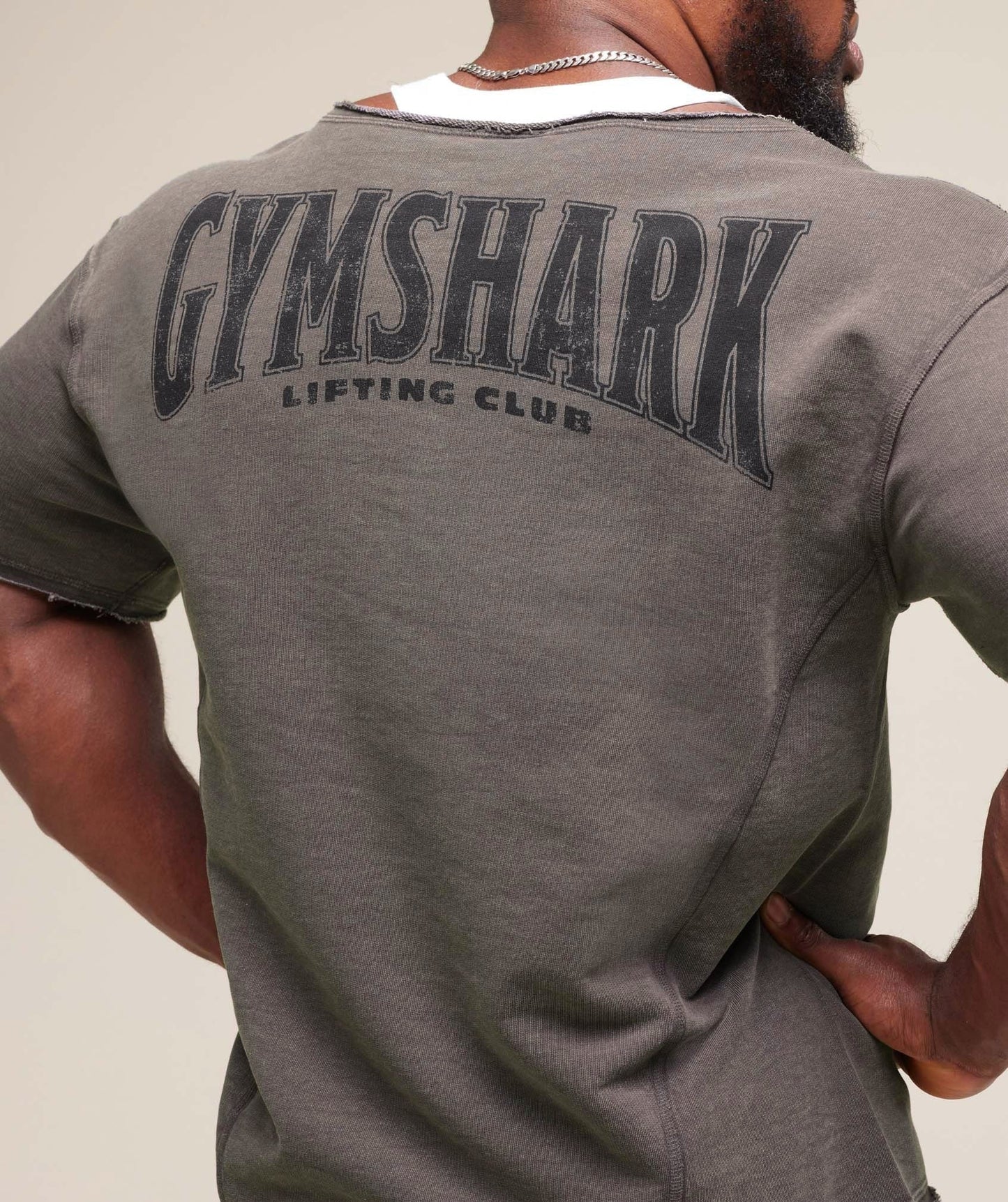 Gymshark Heritage Washed Rag Top - Onyx Grey