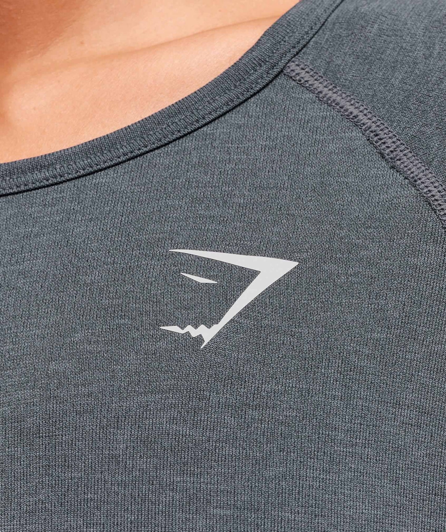 Gymshark Vital Seamless Light Long Sleeve Top - Strong Grey/Marl