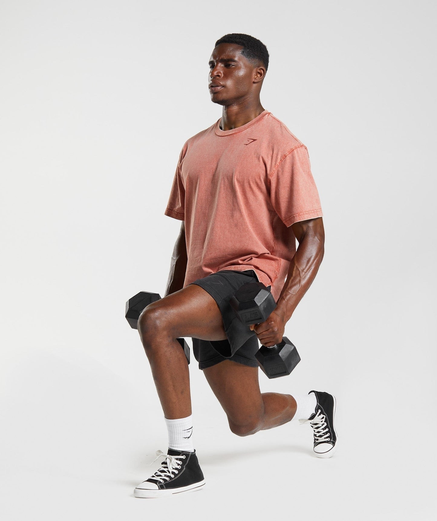 Gymshark Power Washed T-Shirt - Rose Brown