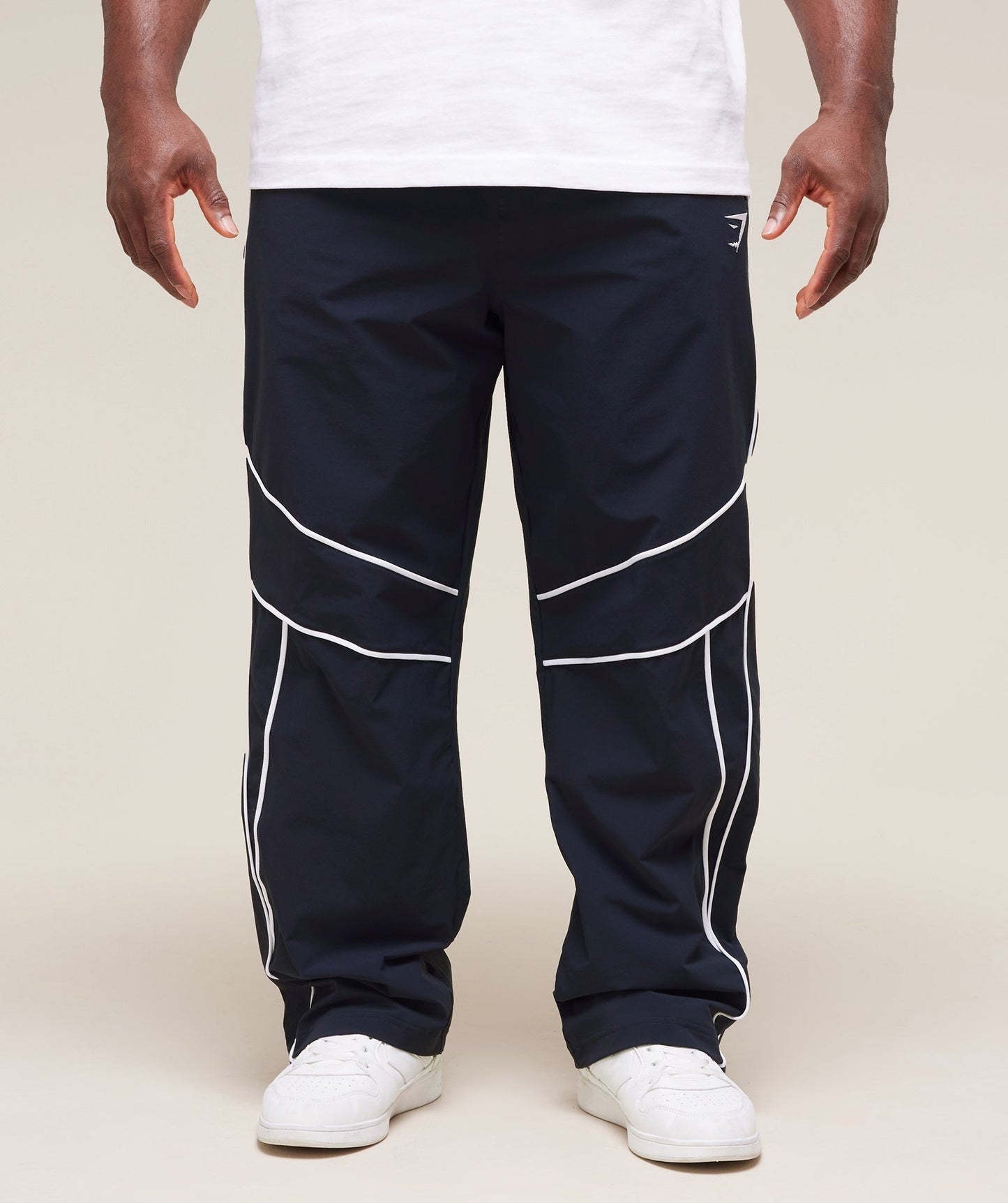 Gymshark Retro Crinkle Track Pants - Heavy Blue