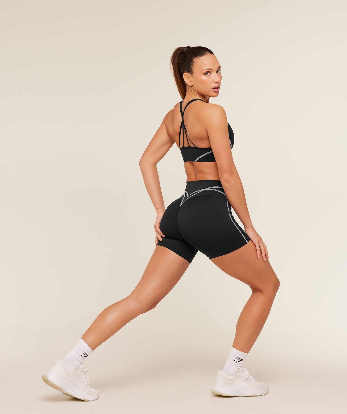 Gymshark Volt Shorts - Black/White