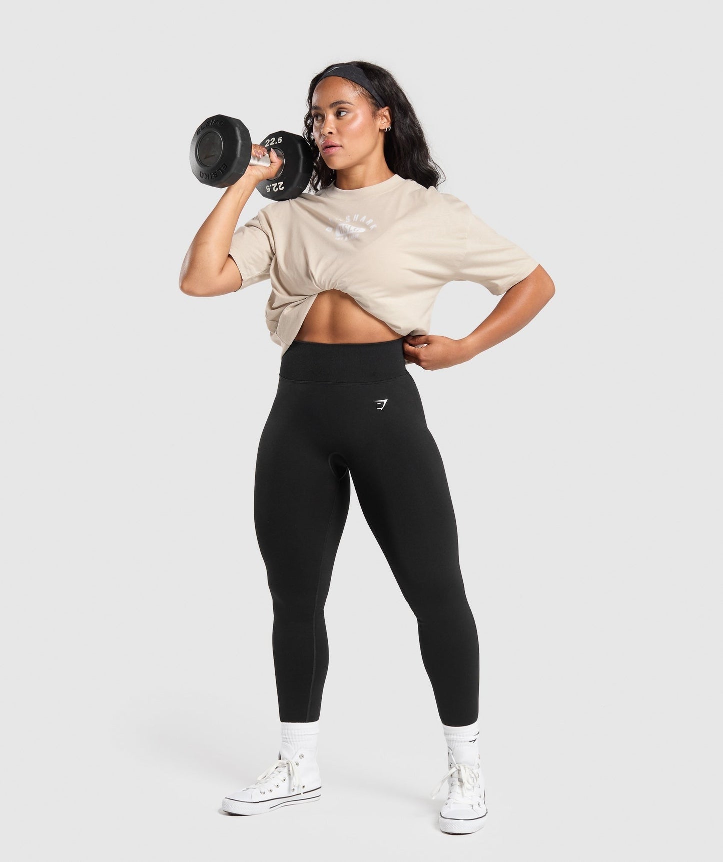 Gymshark Ath Dept Oversized T-Shirt - Pebble Grey