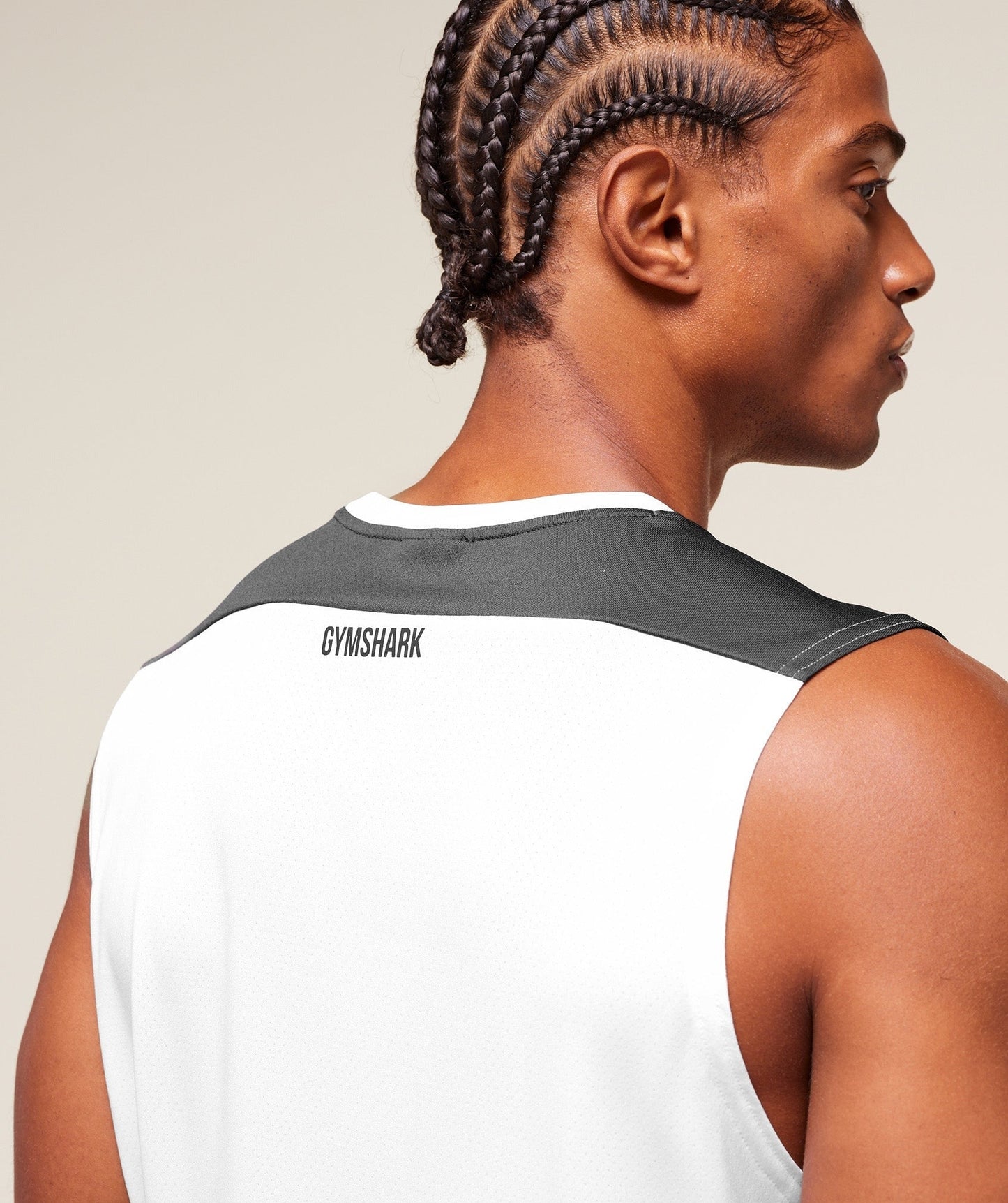 Gymshark Arrival Block Tank - White