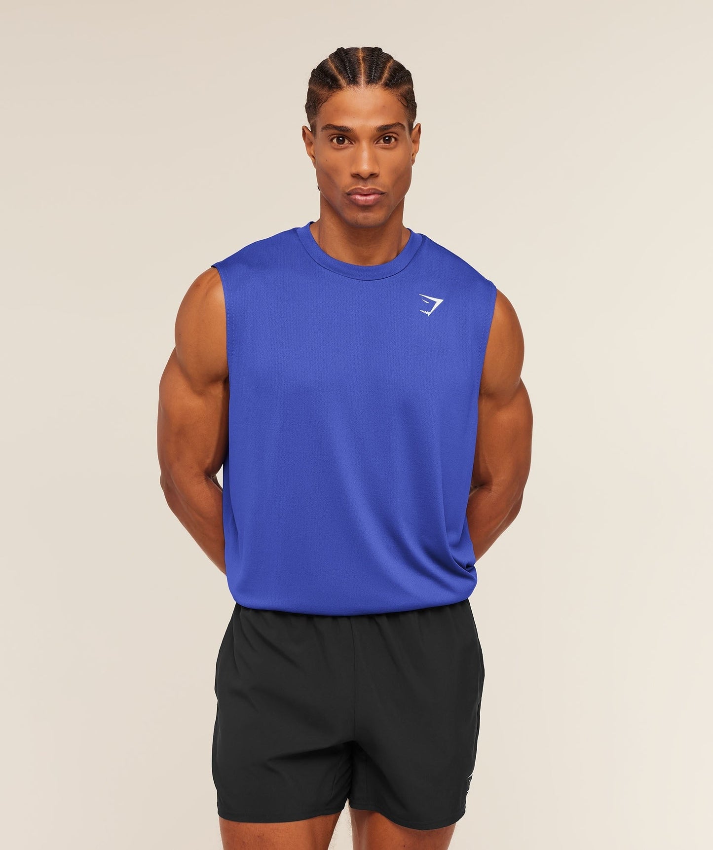 Gymshark Arrival Oversized Tank - Force Blue