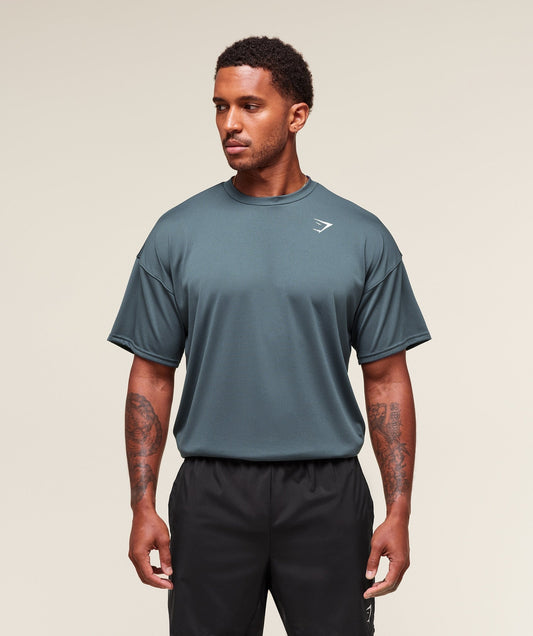 Gymshark Arrival Oversized T-Shirt - Titanium Blue