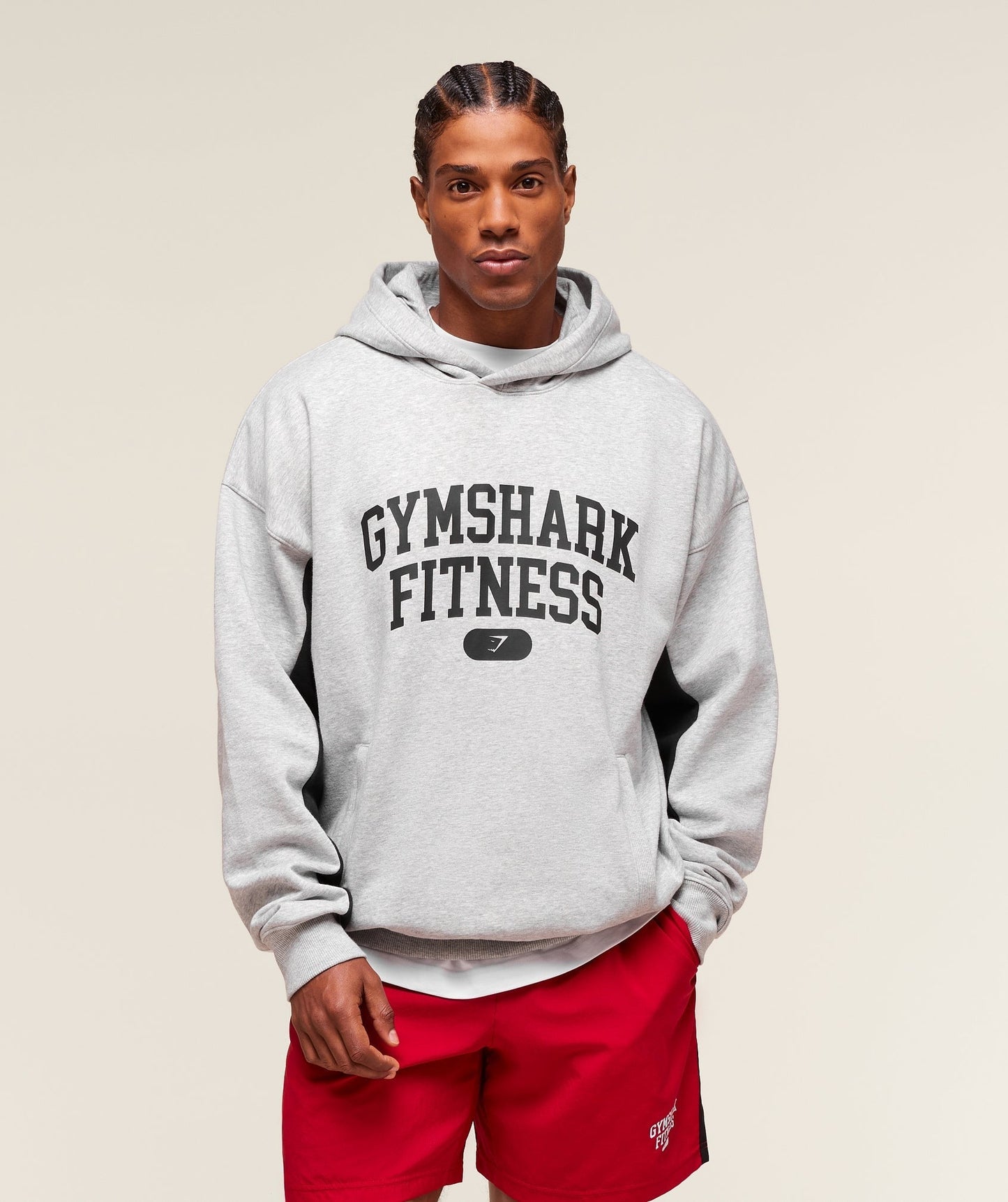 Gymshark Campus Hoodie - Light Grey Core Marl
