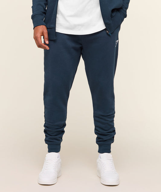 Gymshark Crest Joggers - Navy