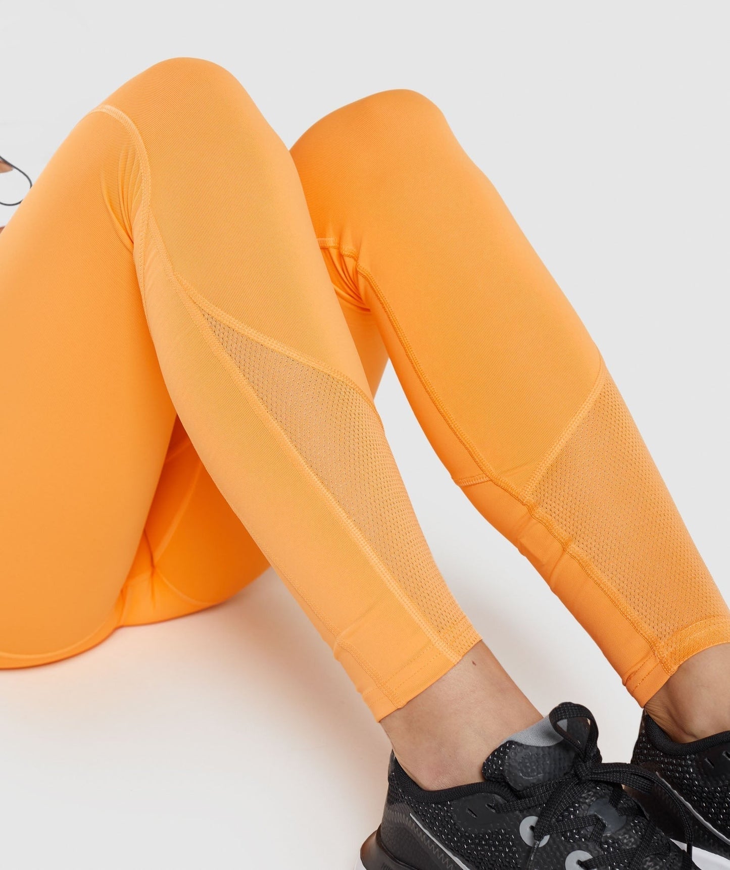 Gymshark Pulse Mesh Leggings - Apricot Orange
