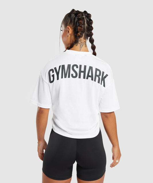 Gymshark GS Power Oversized T-Shirt - White