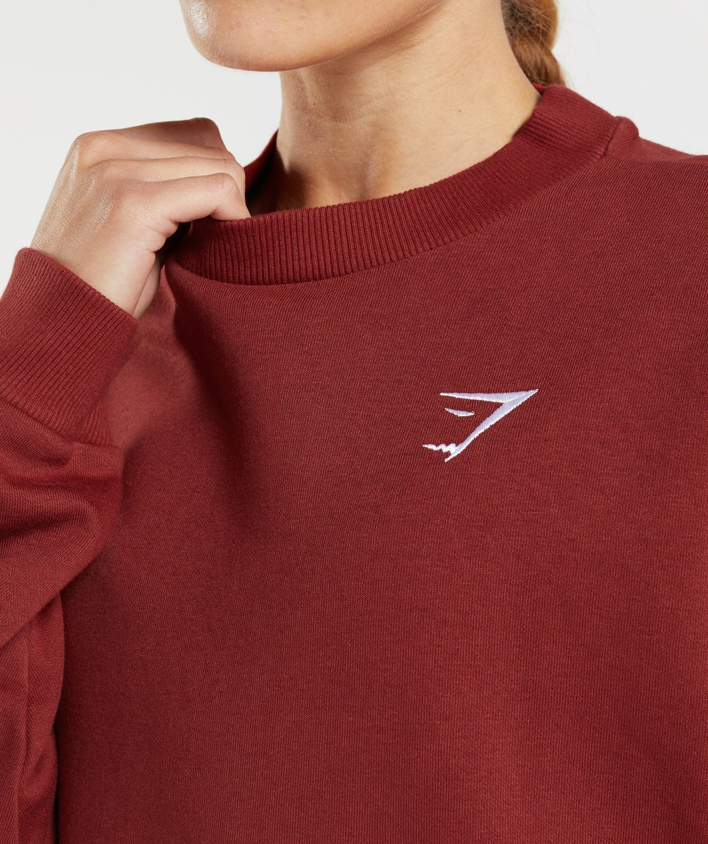 Gymshark Training Oversized Sweatshirt - Rosewood Red