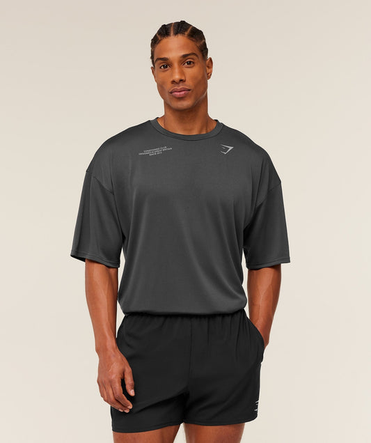 Gymshark Conditioning Club Oversized T-Shirt - Grey/Smokey Grey