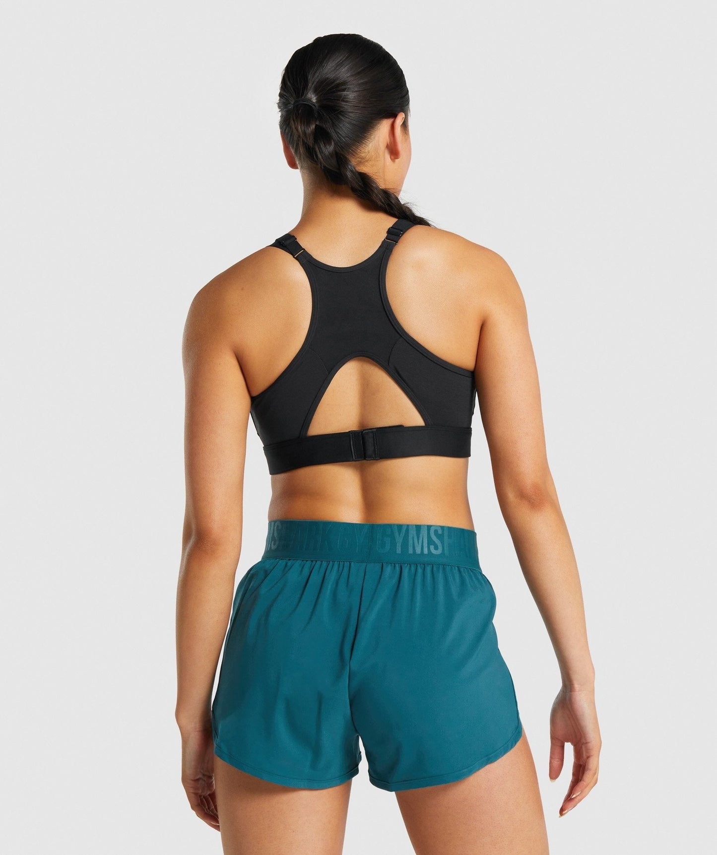 Gymshark Mesh Neckline Sports Bra - Black
