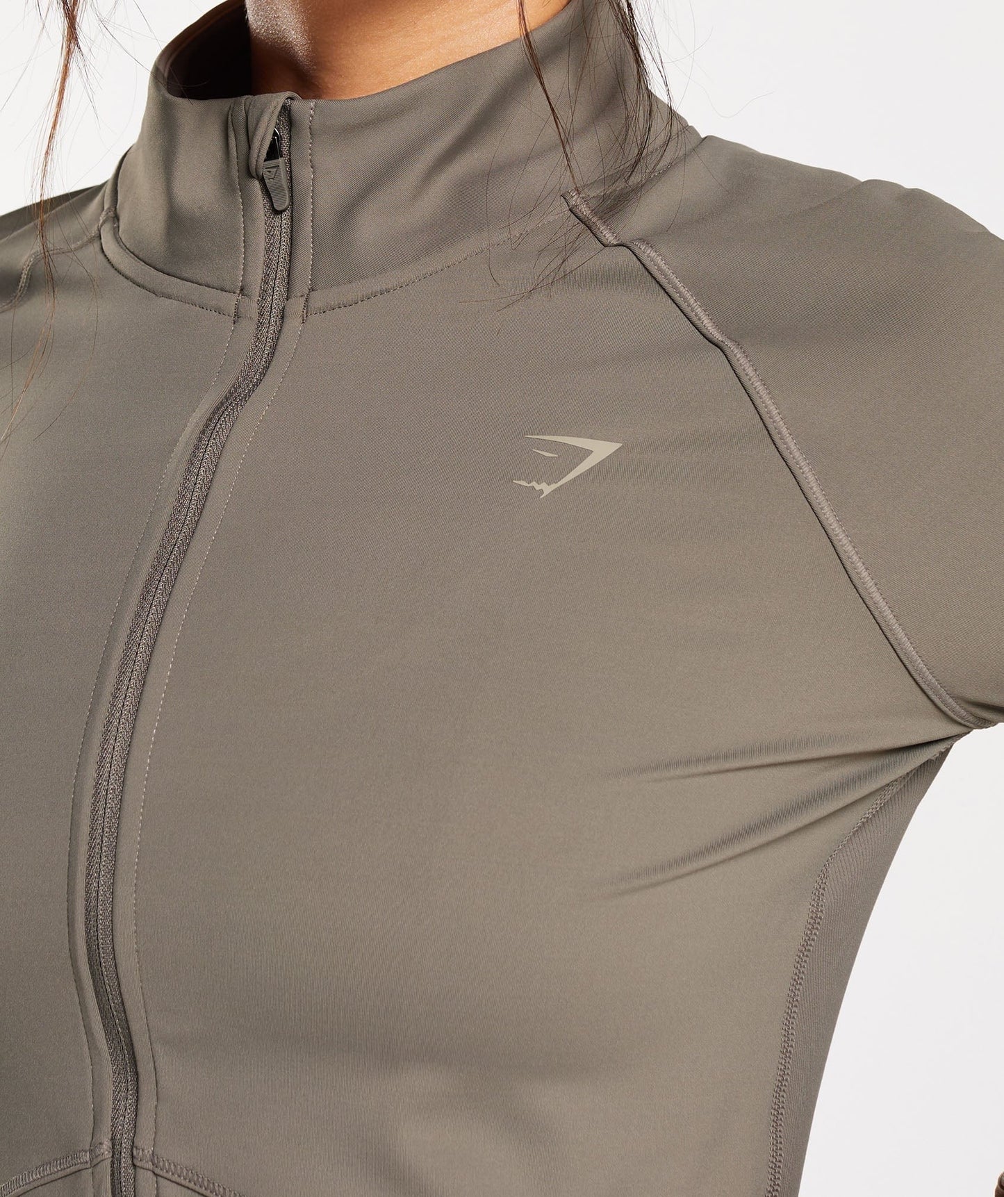 Gymshark Elevate Zip Up - Brushed Brown