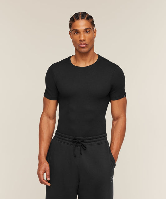 Gymshark Ribbed T-Shirt - Black