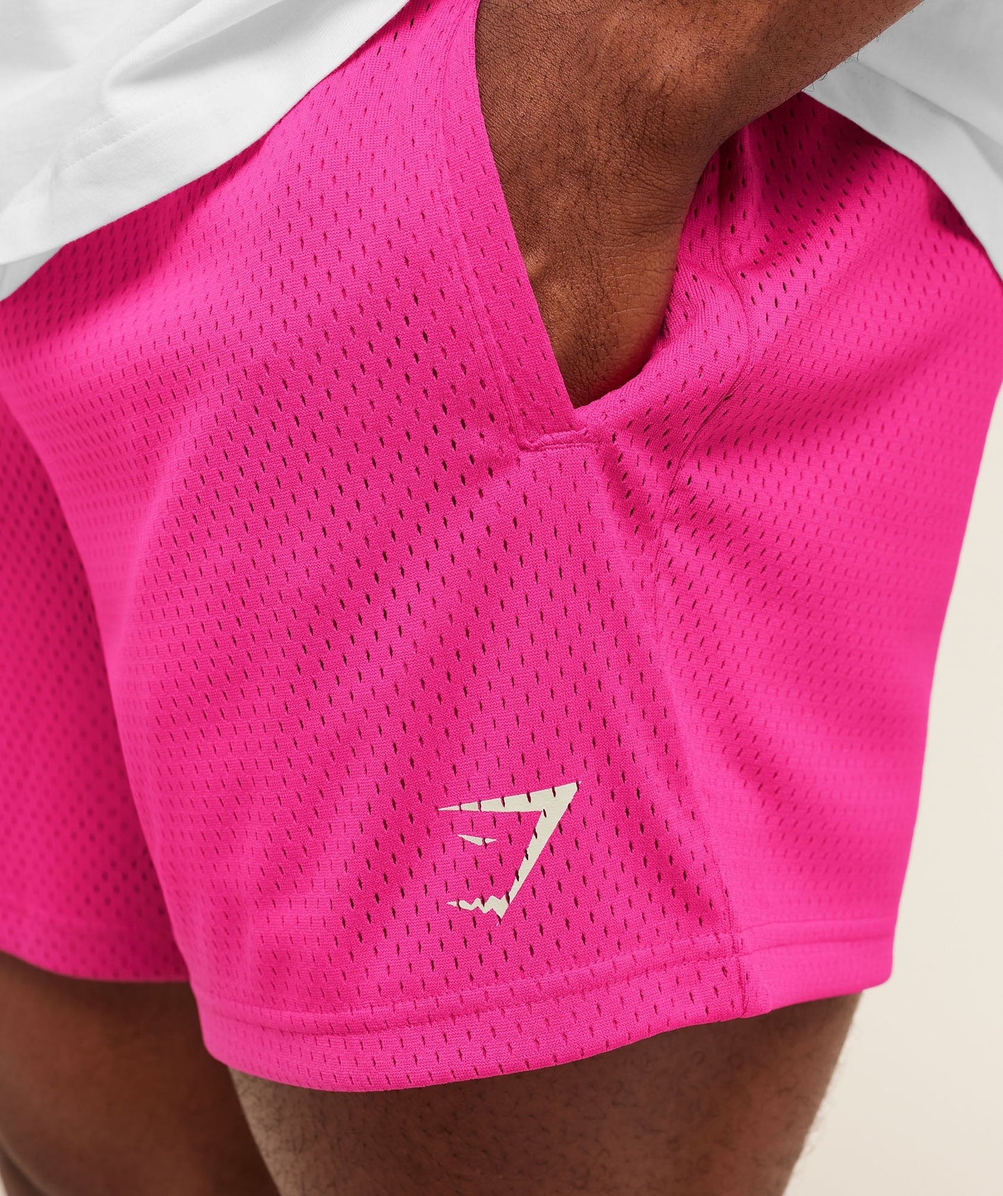 Gymshark Lifting Mesh 5" Shorts - Super-Set Pink
