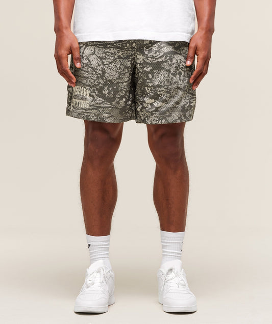 Gymshark Lifting Mesh 5" Shorts - Camo Brown
