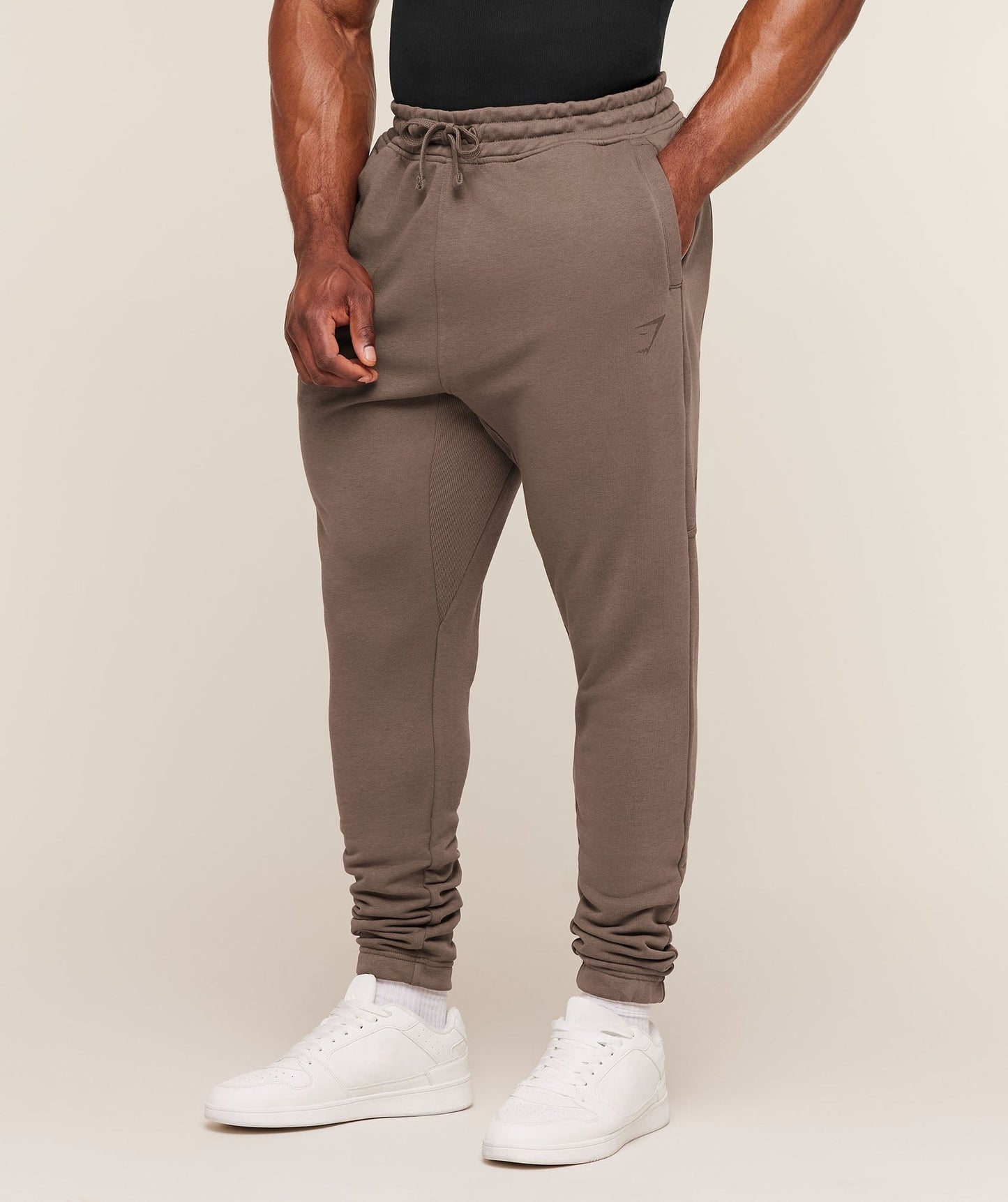 Gymshark Power Wordmark Joggers - Soft Brown