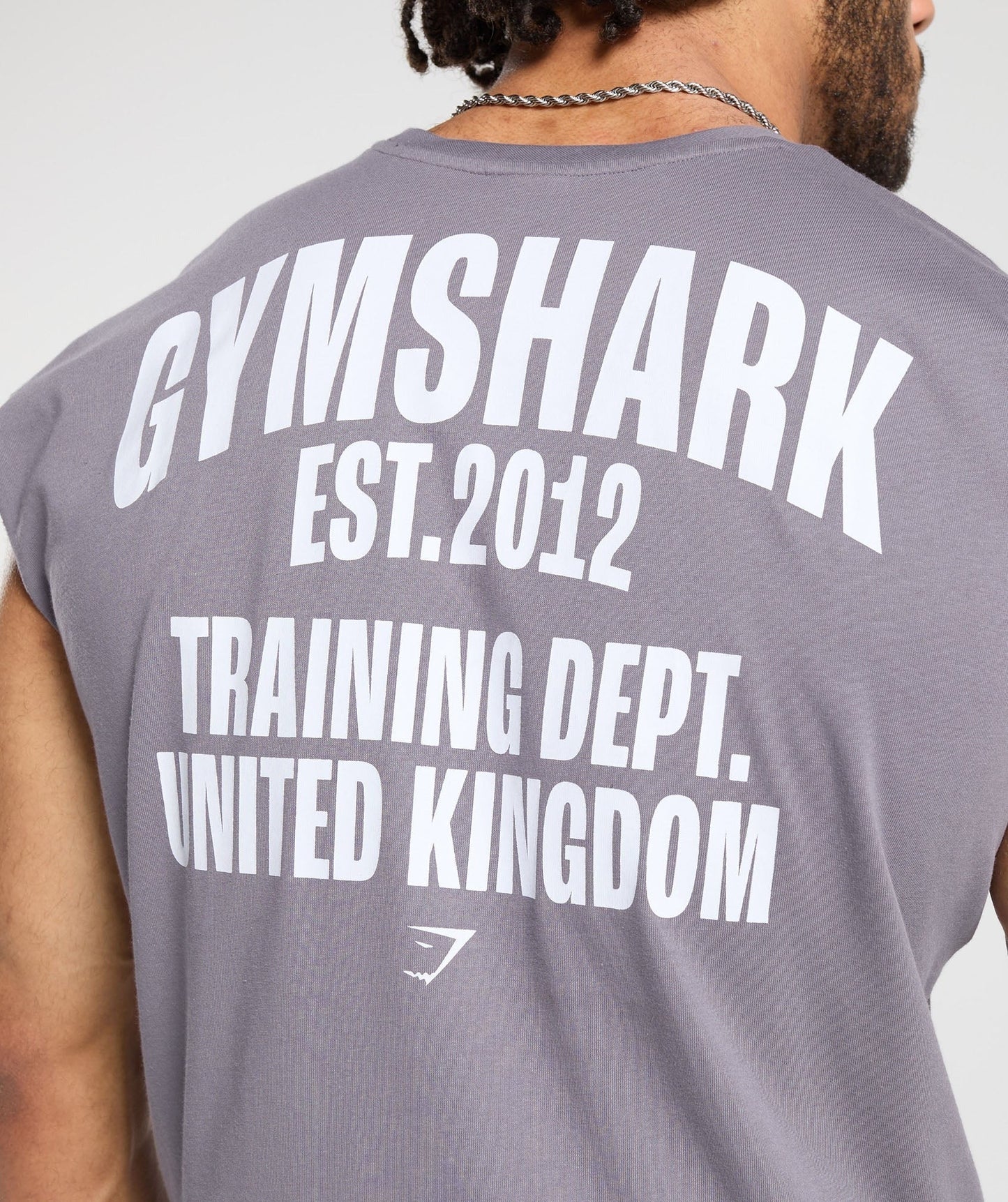 Gymshark Training Dept. UK Cut Off Tank - Fog Purple