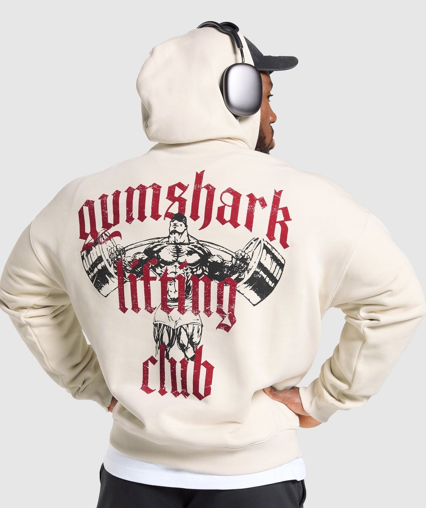 Gymshark Lifting Club Hoodie - Oat White