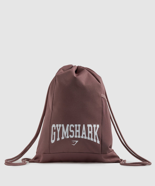 Gymshark Collegiate Gymsack - Dusty Maroon