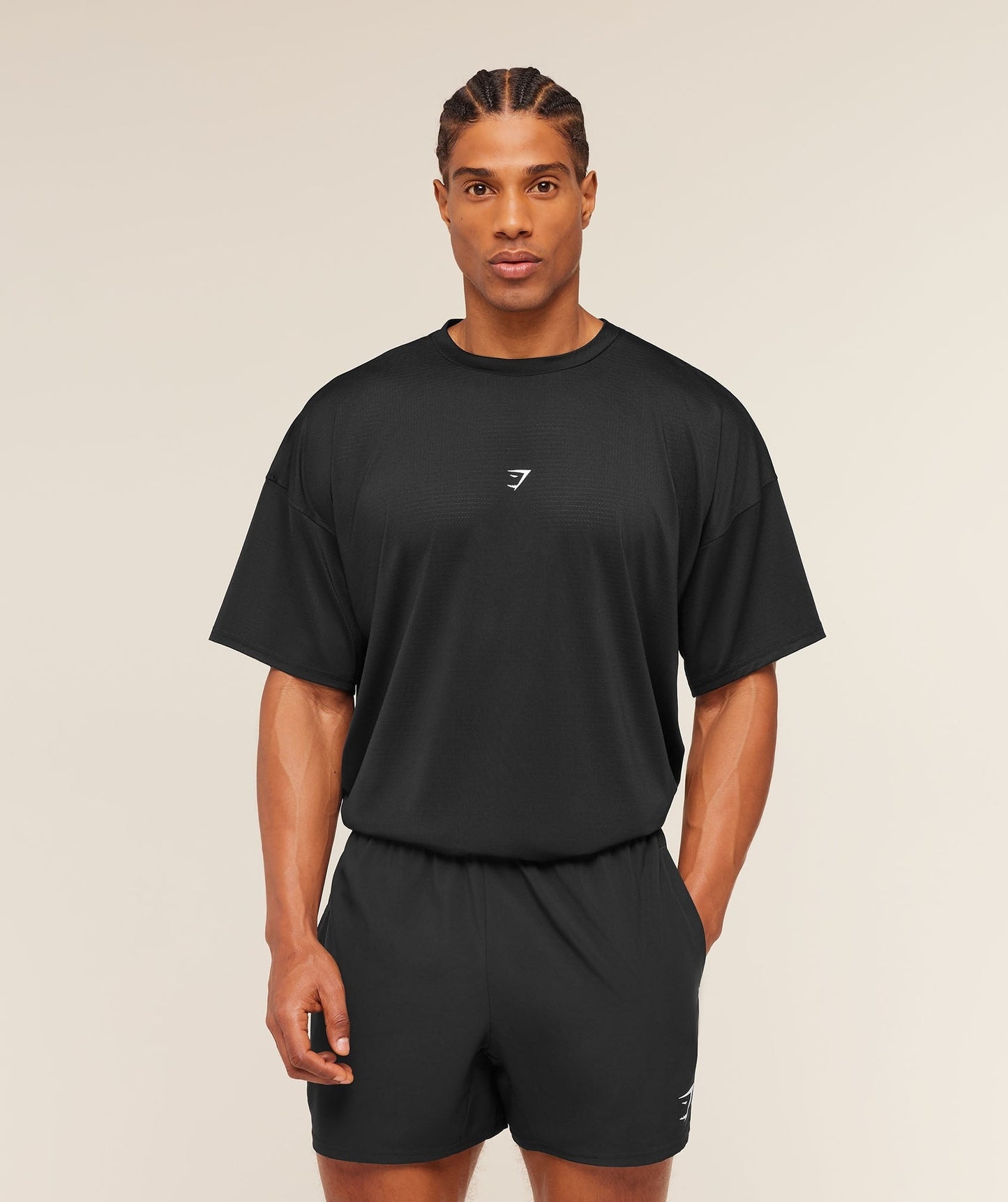 Gymshark GSRC Stencil Graphic T-Shirt - Black