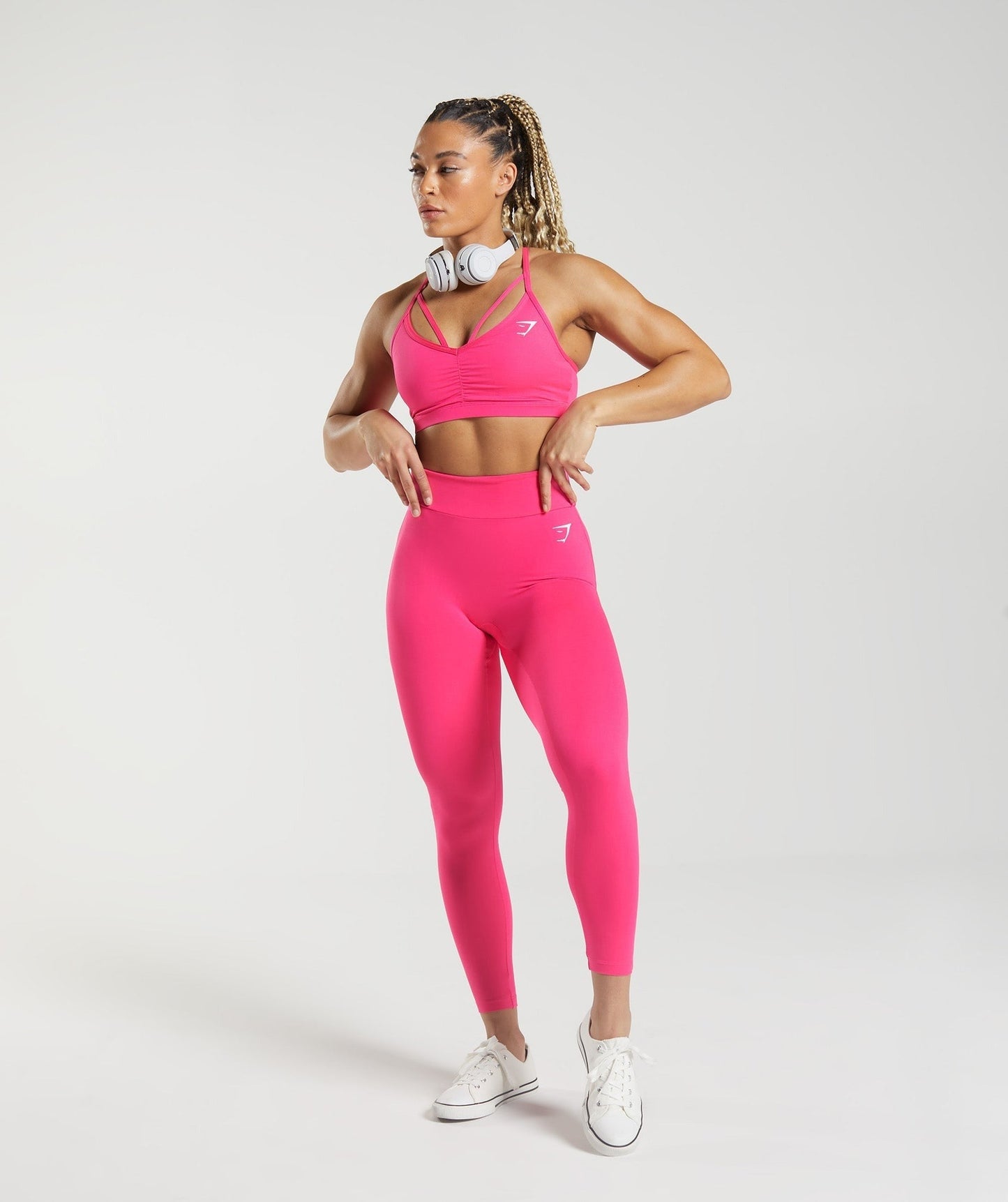 Gymshark GS Power Sports Bra - Bright Fuchsia