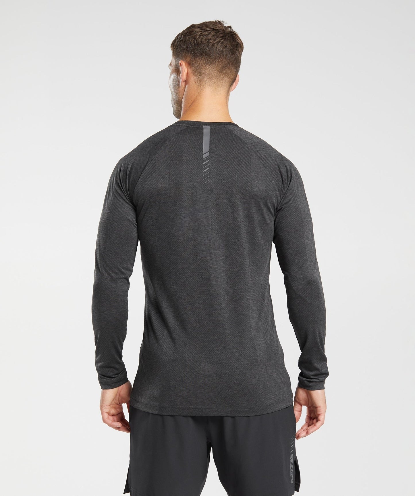 Gymshark Apex Long Sleeve T-Shirt - Black/Onyx Grey