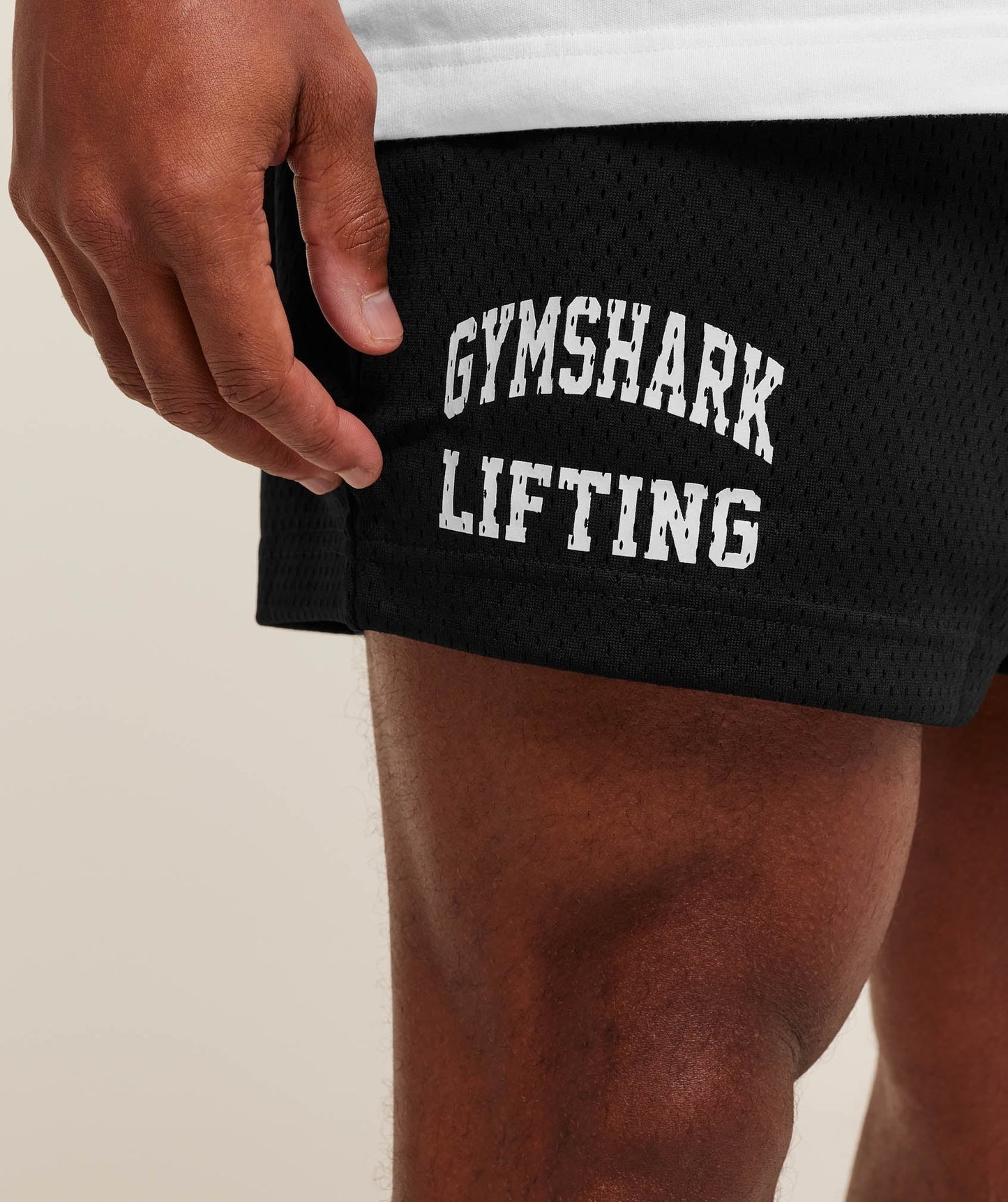 Gymshark Lifting Mesh 7" Shorts - Black