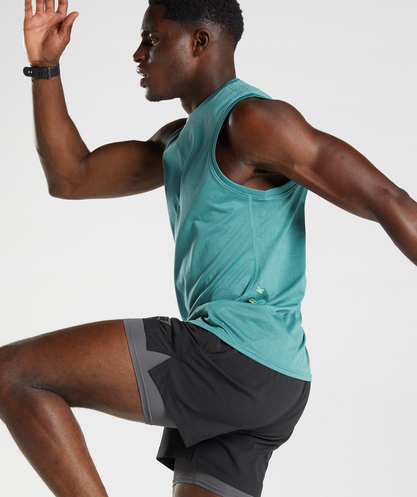 Gymshark Sport Tank - Slate Blue/Black Marl