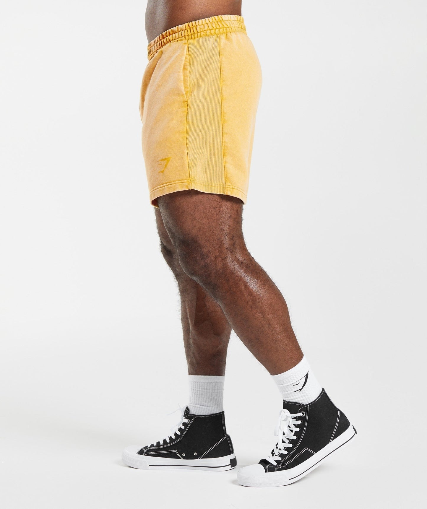 Gymshark Power Washed 5" Shorts - Sunny Yellow
