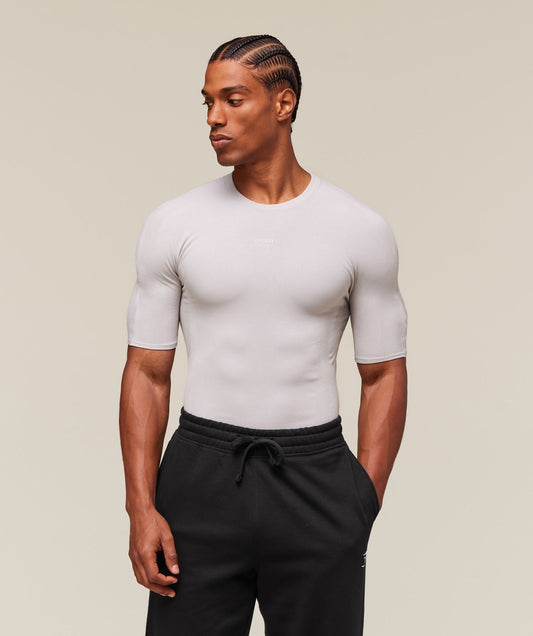 Gymshark everywear Warp Knit T-Shirt - Tame Grey