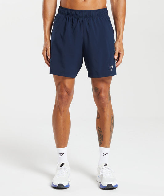 Gymshark Sport 7" Shorts - Navy/Denim Teal