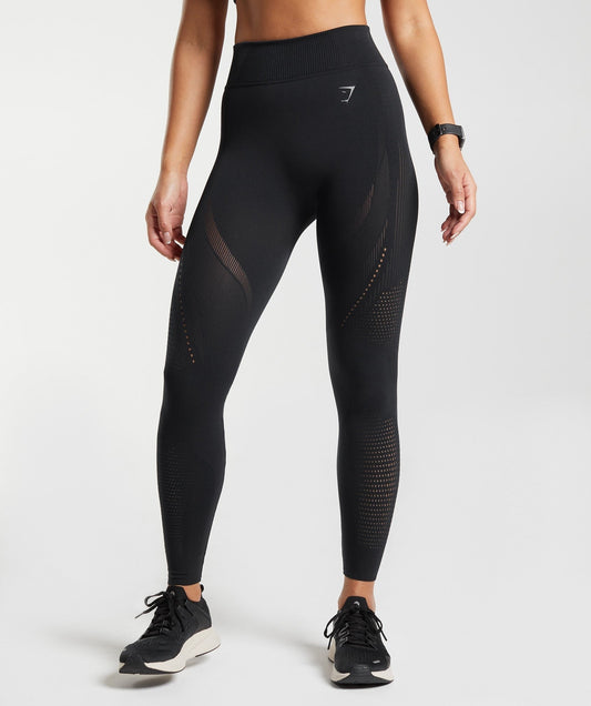 Gymshark Warp Knit Leggings - Black