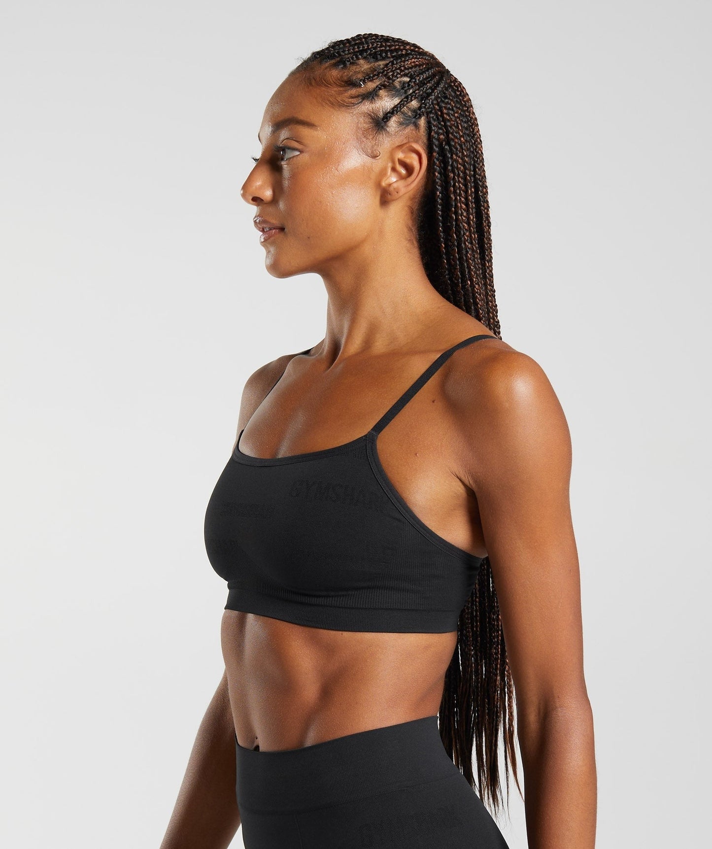 Gymshark Seamless Jacquard Bralette - Black
