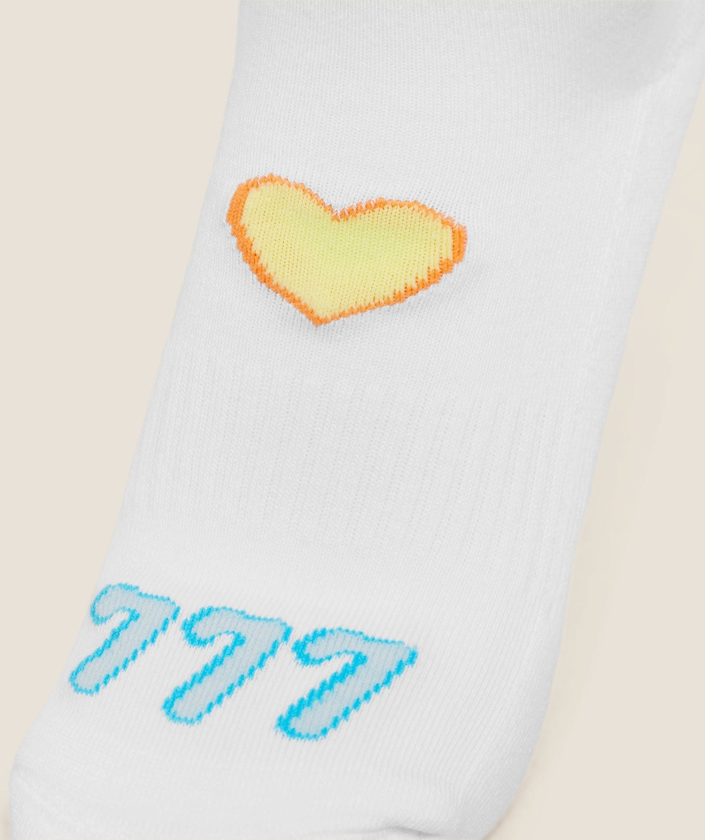 Gymshark Lucky Graphic Crew Socks 3pk - White