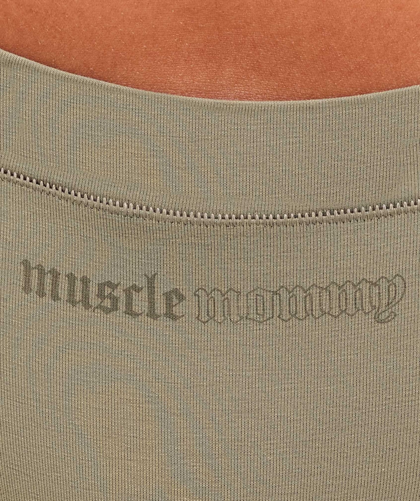 Gymshark Cotton Graphic Thong - Linen Brown