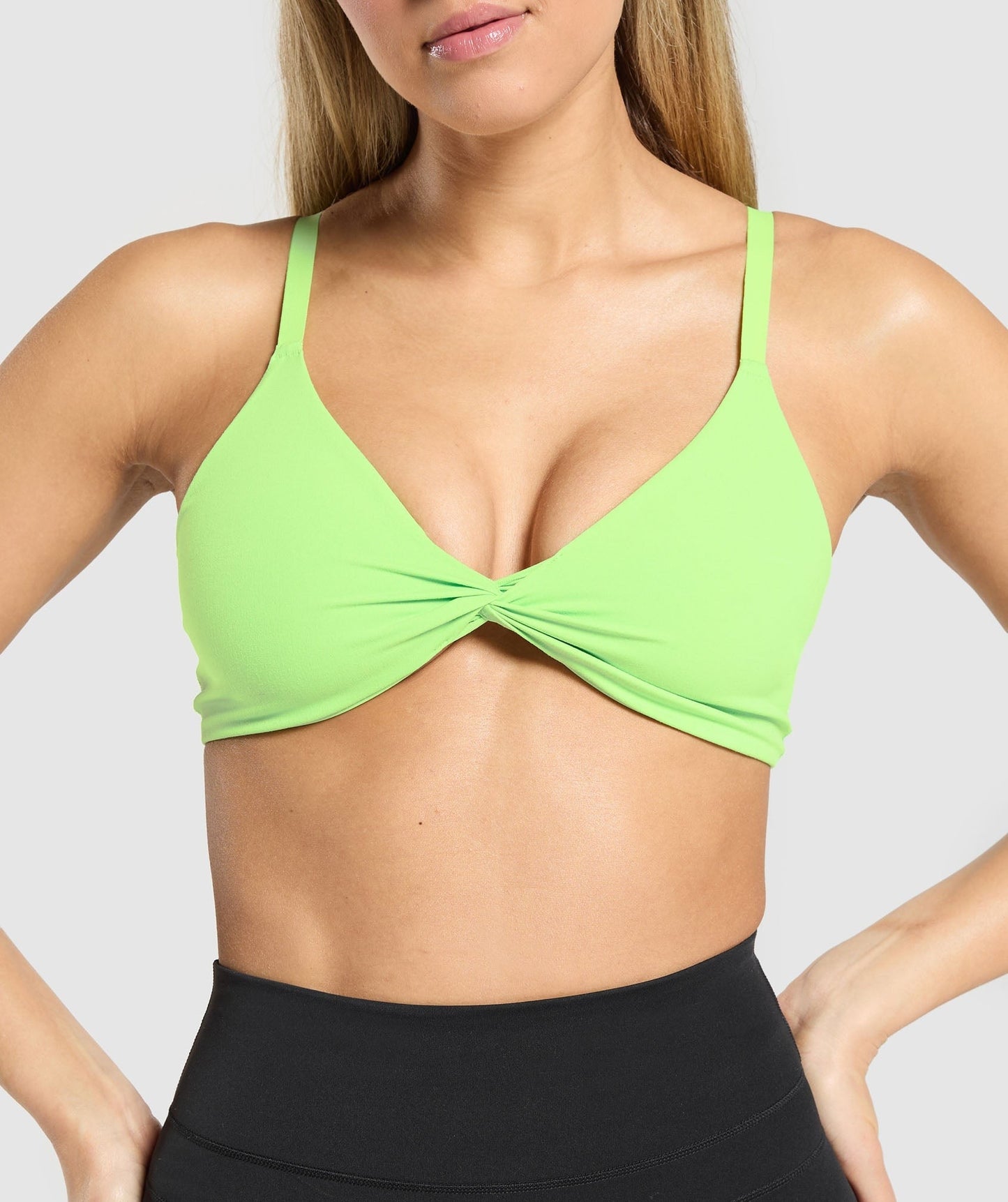 Gymshark Twist Front Bralette - Energy Gelato Green