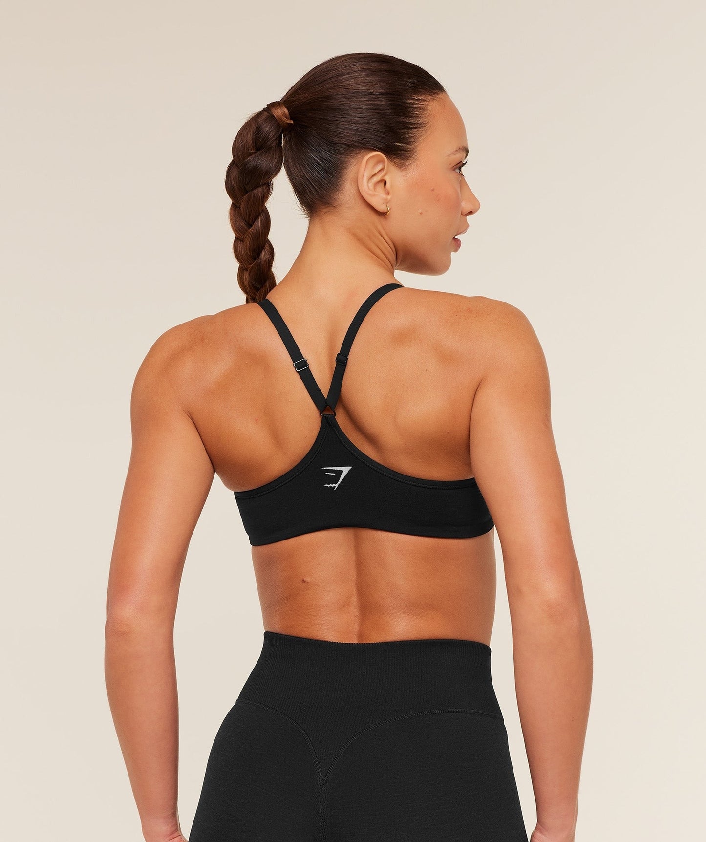 Gymshark Interval Seamless Light Support Sports Bra - Black