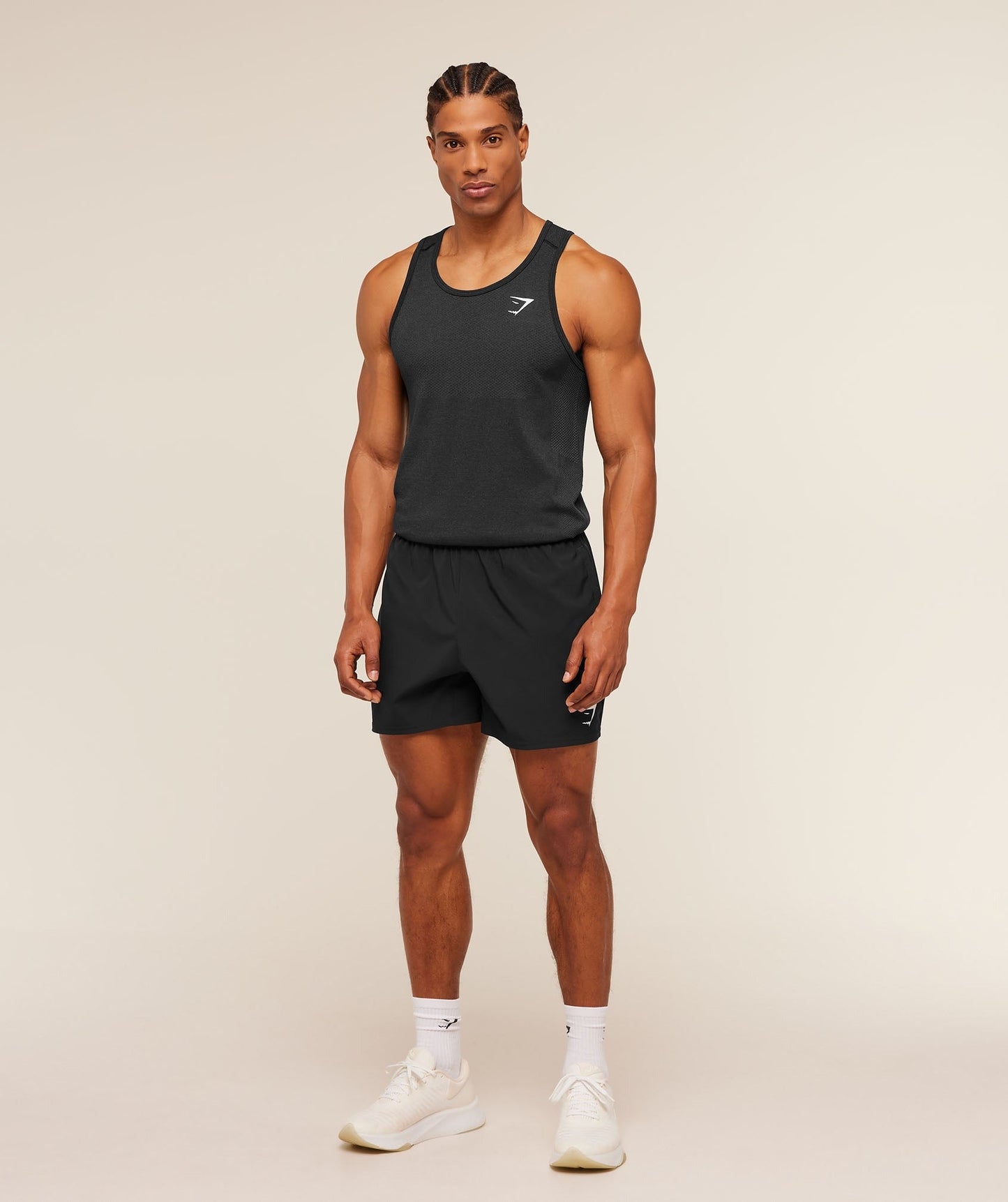 Gymshark Vital Tank - Black/Silhouette Grey