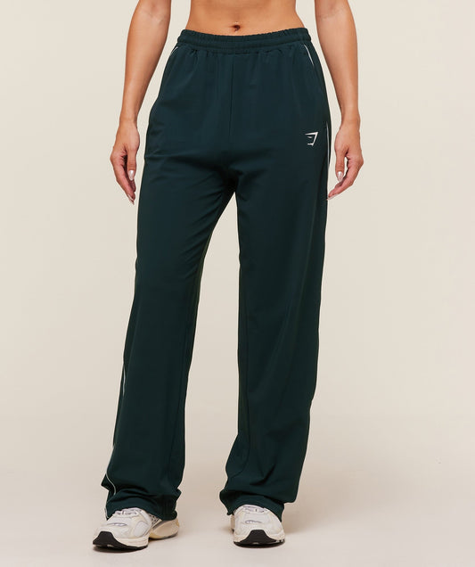 Gymshark Stitch Feature Woven Pants - Deep Petrol Blue/Smoke Blue