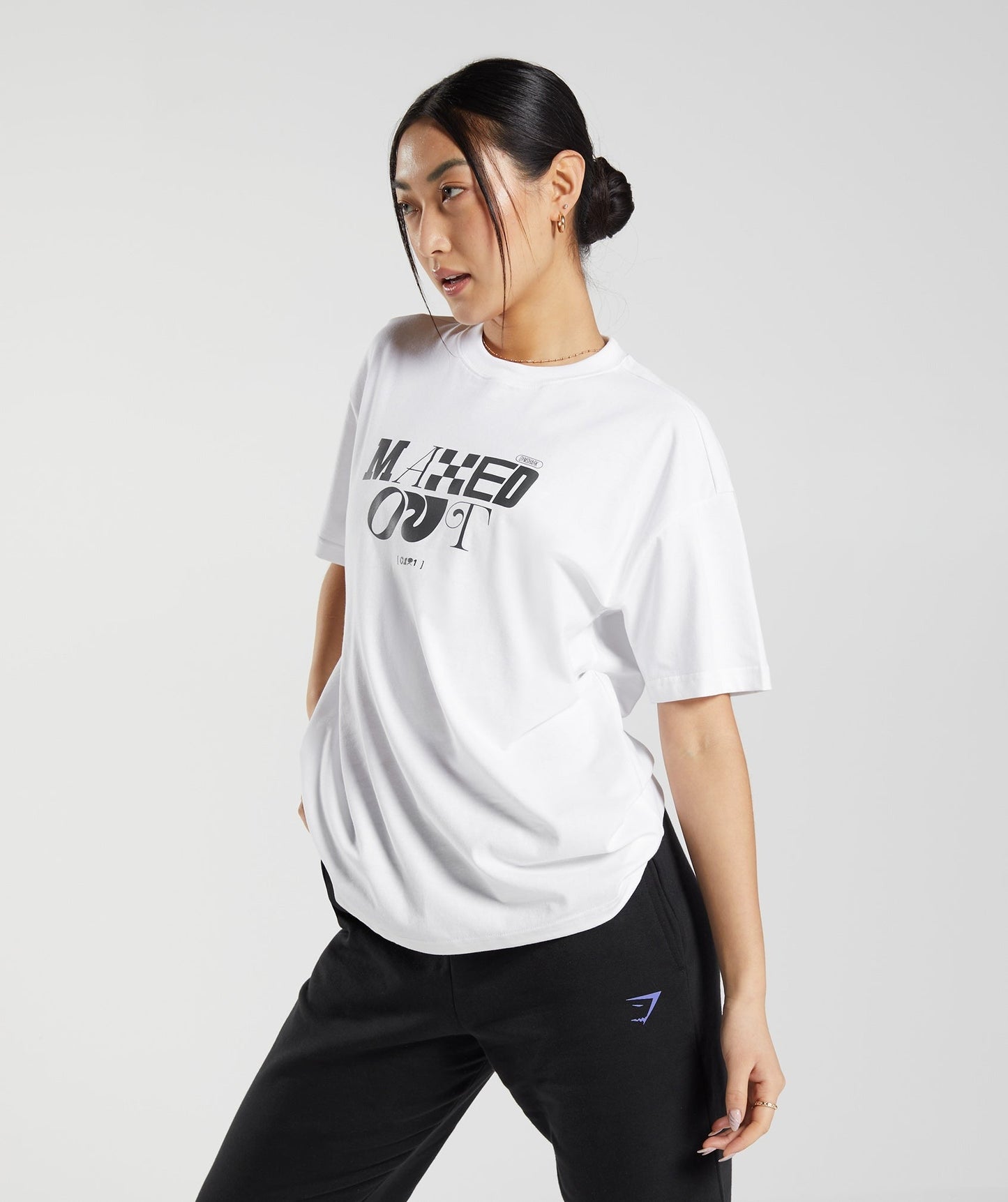 Gymshark Maxed Out Oversized T-Shirt - White