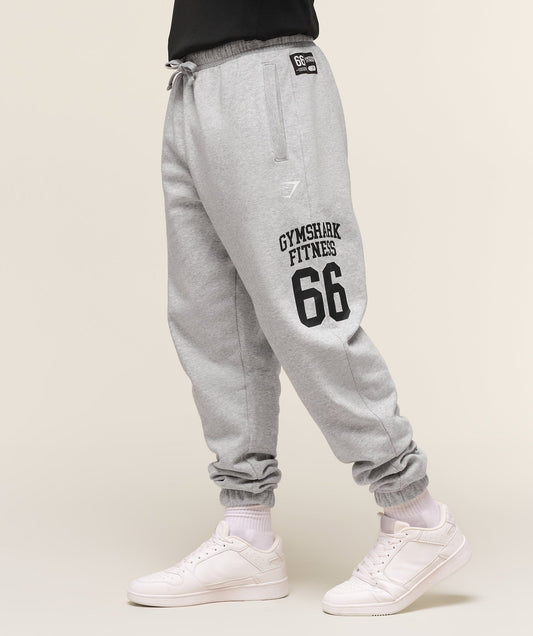 Gymshark Campus Oversized Jogger - Light Grey Core Marl