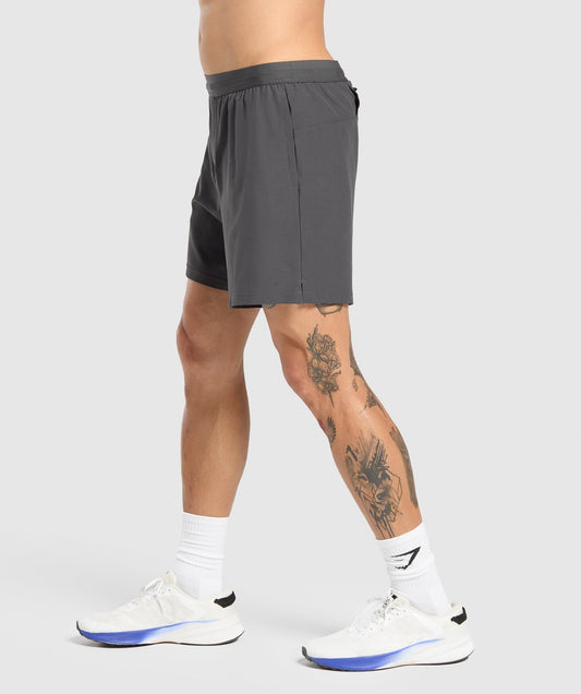 Gymshark Land to Water 6" Shorts - Asphalt Grey
