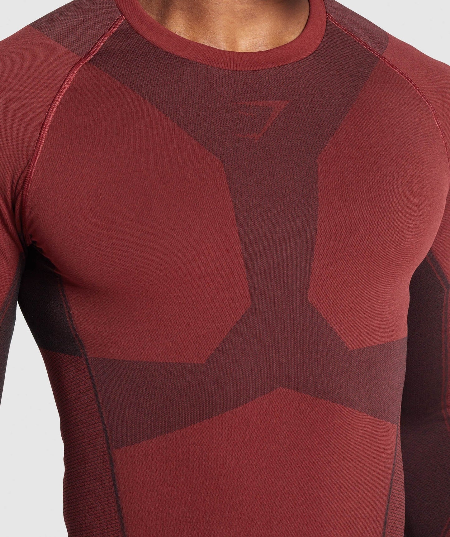 Gymshark Free Force Seamless Long Sleeve T-Shirt - Burgundy