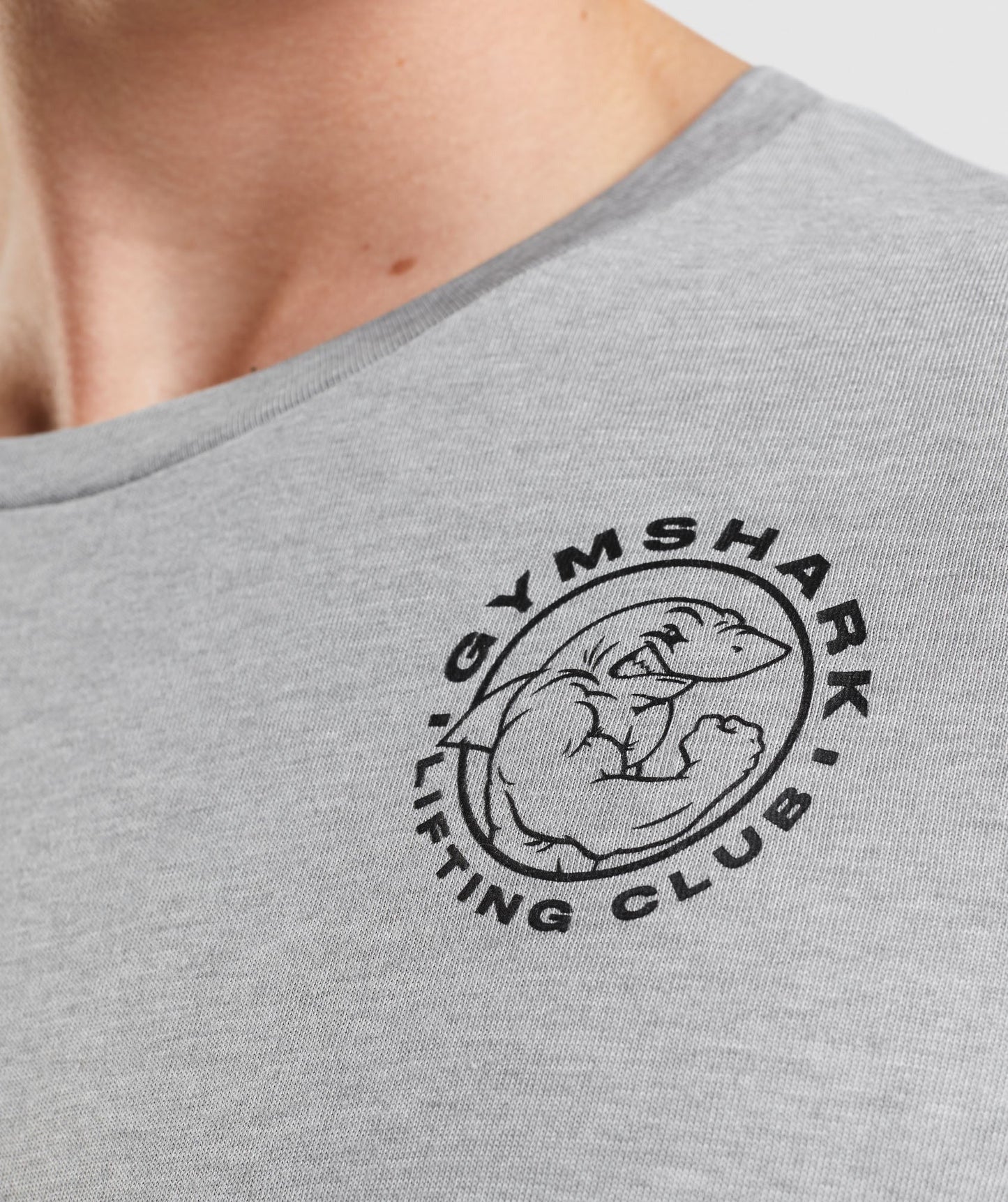 Gymshark Legacy Long Sleeve T-Shirt - Light Grey Core Marl