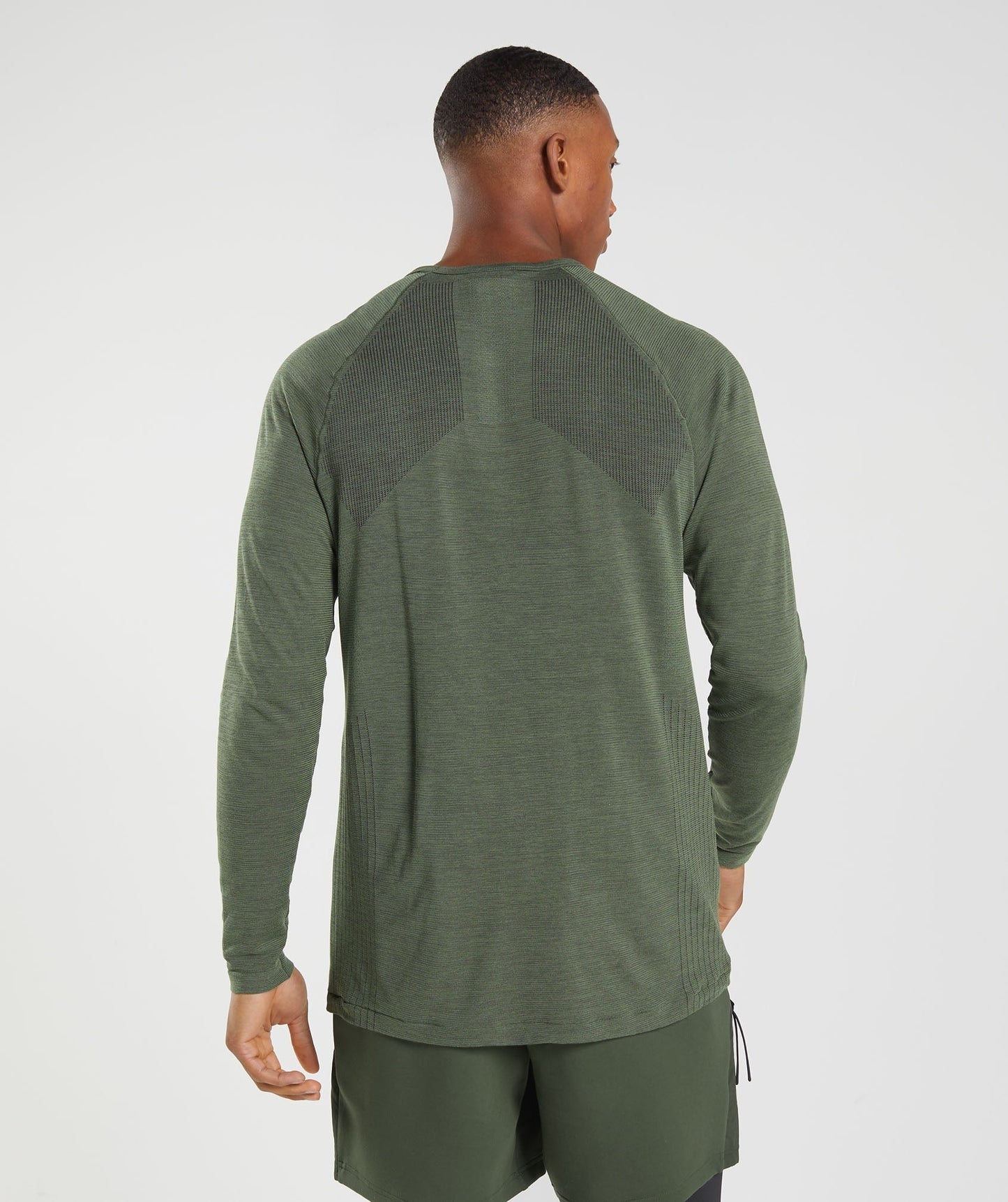 Gymshark Retake Seamless Long Sleeve T-Shirt - Core Olive