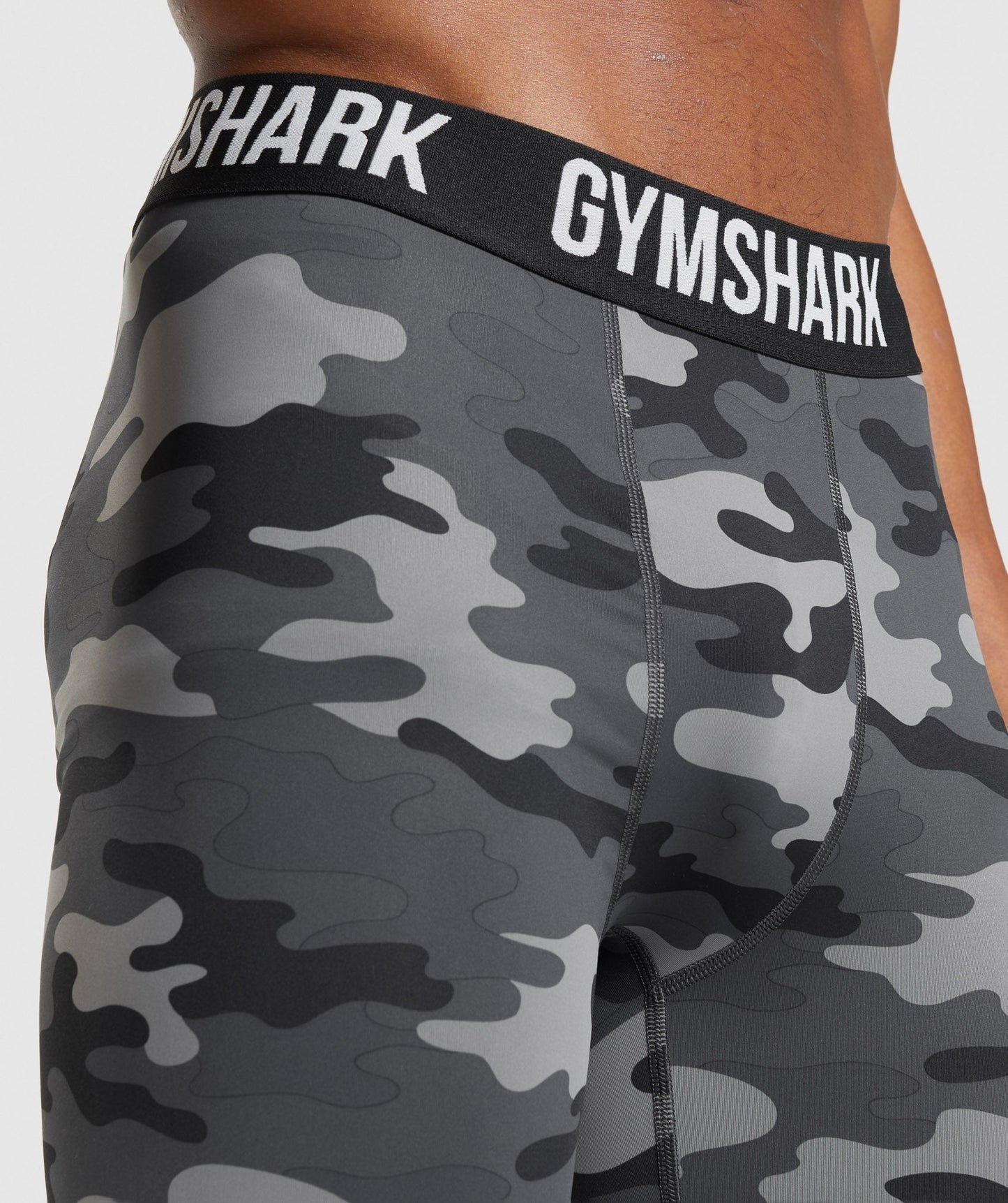 Gymshark Element Baselayer Shorts - Grey Print