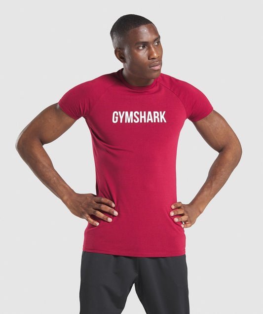 Gymshark Apollo T-Shirt - Burgundy