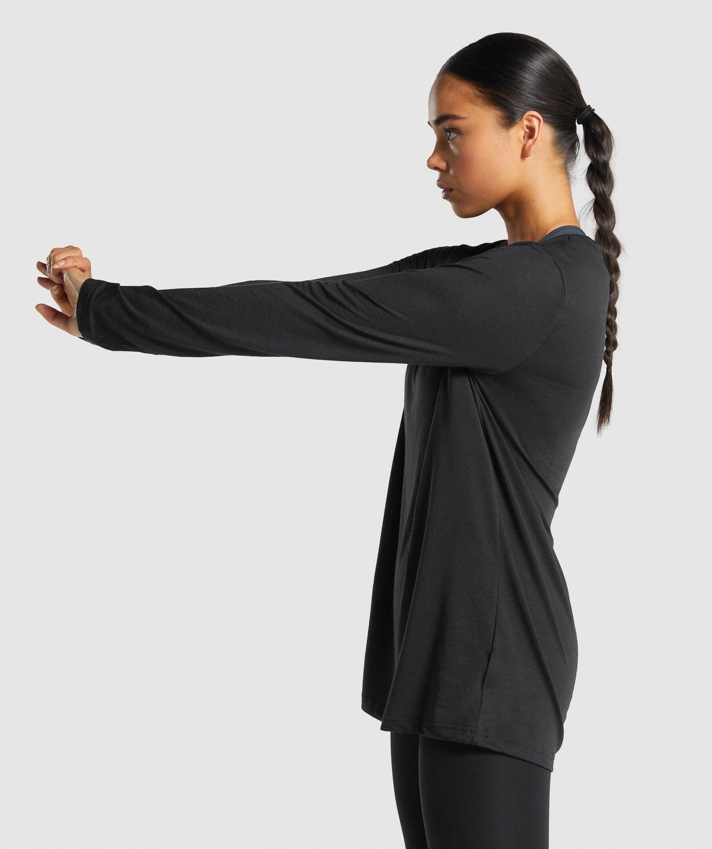 Gymshark Training Oversized Long Sleeve Top - Black