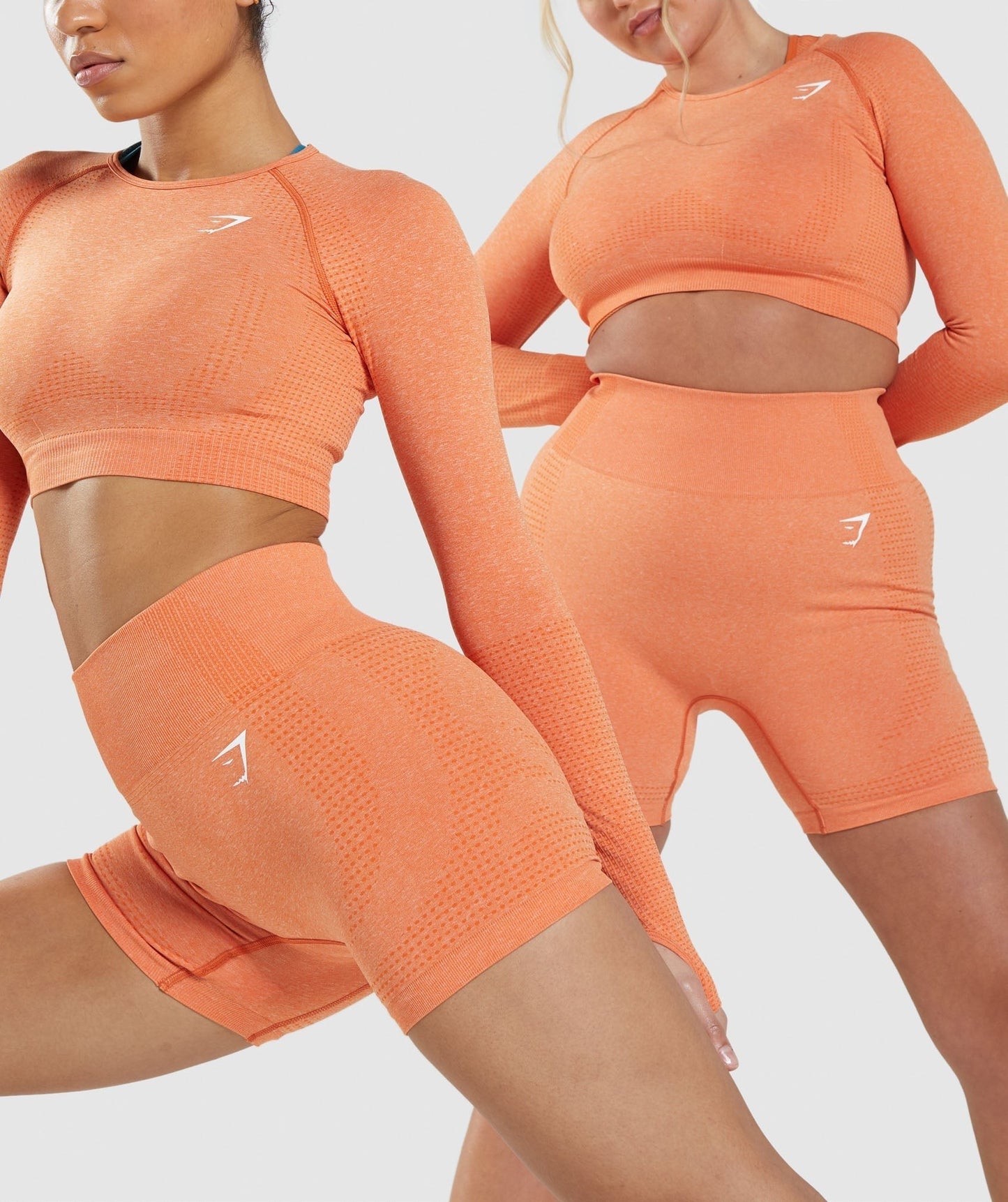 Gymshark Vital Seamless Shorts - Apricot Orange Marl